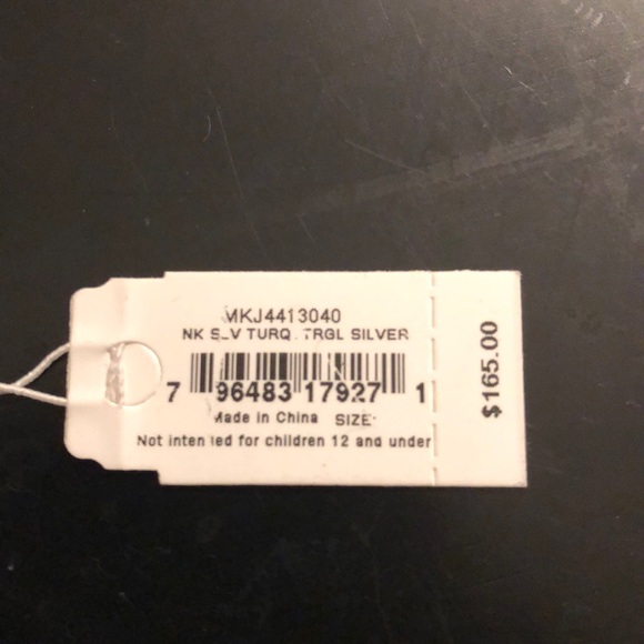 Michael Kors Triangle Turquoise Necklace - Picture 3 of 3